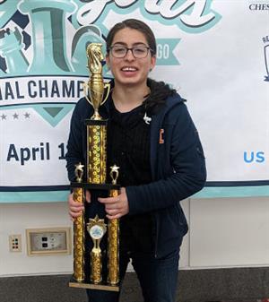 ETHS Chess team member Bella Buitrago. 